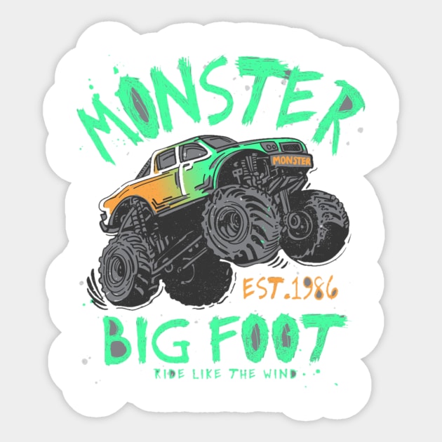 Big foot Sticker by FunnyHedgehog